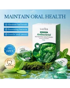 غسول فم مضاد للبكتيريا ومبيض بنكهة النعنع – Antibacterial Whitening Mouthwash (SADÖER)