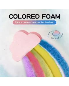 فوم استحمام ملون للأطفال شكل غيمة (Rainbow Colored Foam)