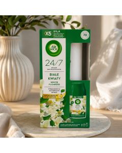معطر جو أوتوماتيكي Air Wick 24/7 الزهور البيضاء مع الجهاز