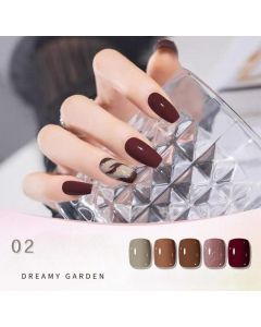 مجموعة مناكير اسلامي DREAMY GARDEN خماسي رقم 02 – Whispering Flowers