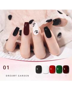 مجموعة مناكير اسلامي DREAMY GARDEN خماسي رقم 01 – Dancing in the Sea of Flowers