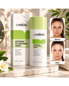 كريم واقي شمس لانبينا مع توحيد لون البشرة SPF50+ LANBENA Whitening UV Sunscreen Cream