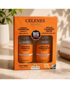 بكج جل غسول رغوي + ميسيلر فيتامين C سيلينز السويدية - celenes by sweden