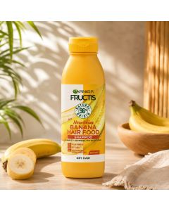 شامبو Garnier Fructis Hair Food بالموز للشعر الجاف – 350 مل
